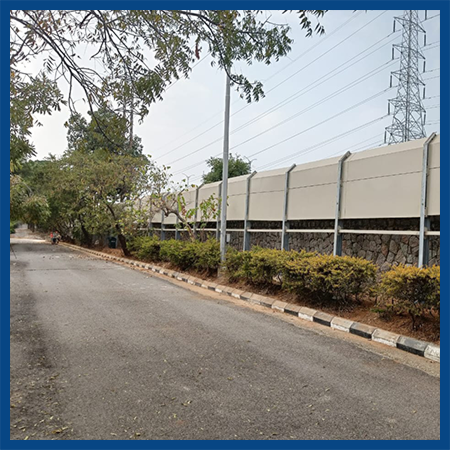 polycarbonate noise barrier